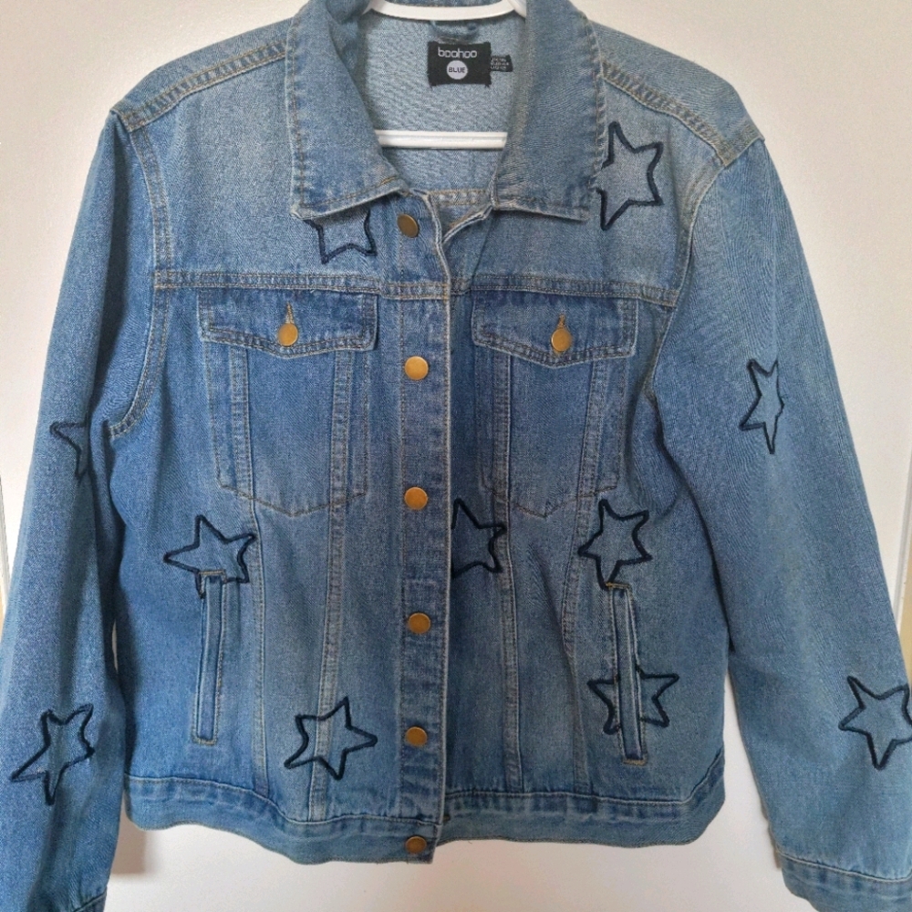 Star Stiched Demin Jacket